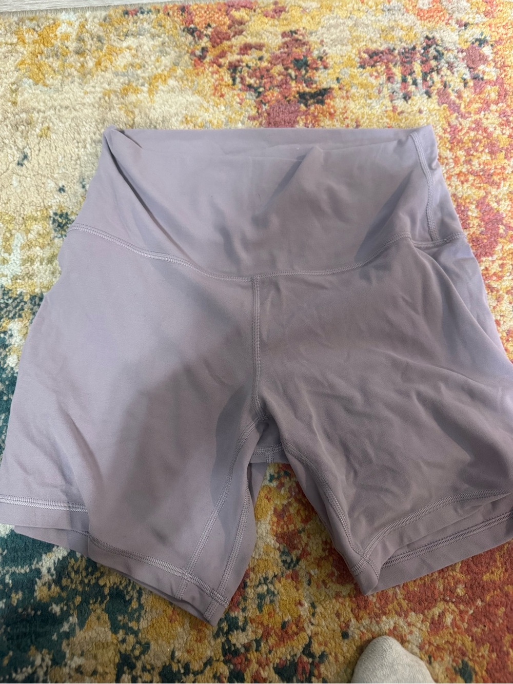 lululemon athletica Soft Lavender High-Waist Bike Shorts